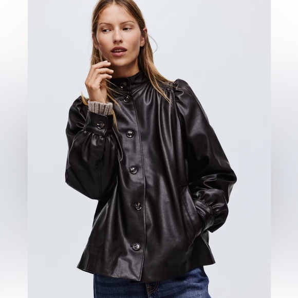 H&M Jackets & Blazers - Viral H&M Faux Leather Jacket